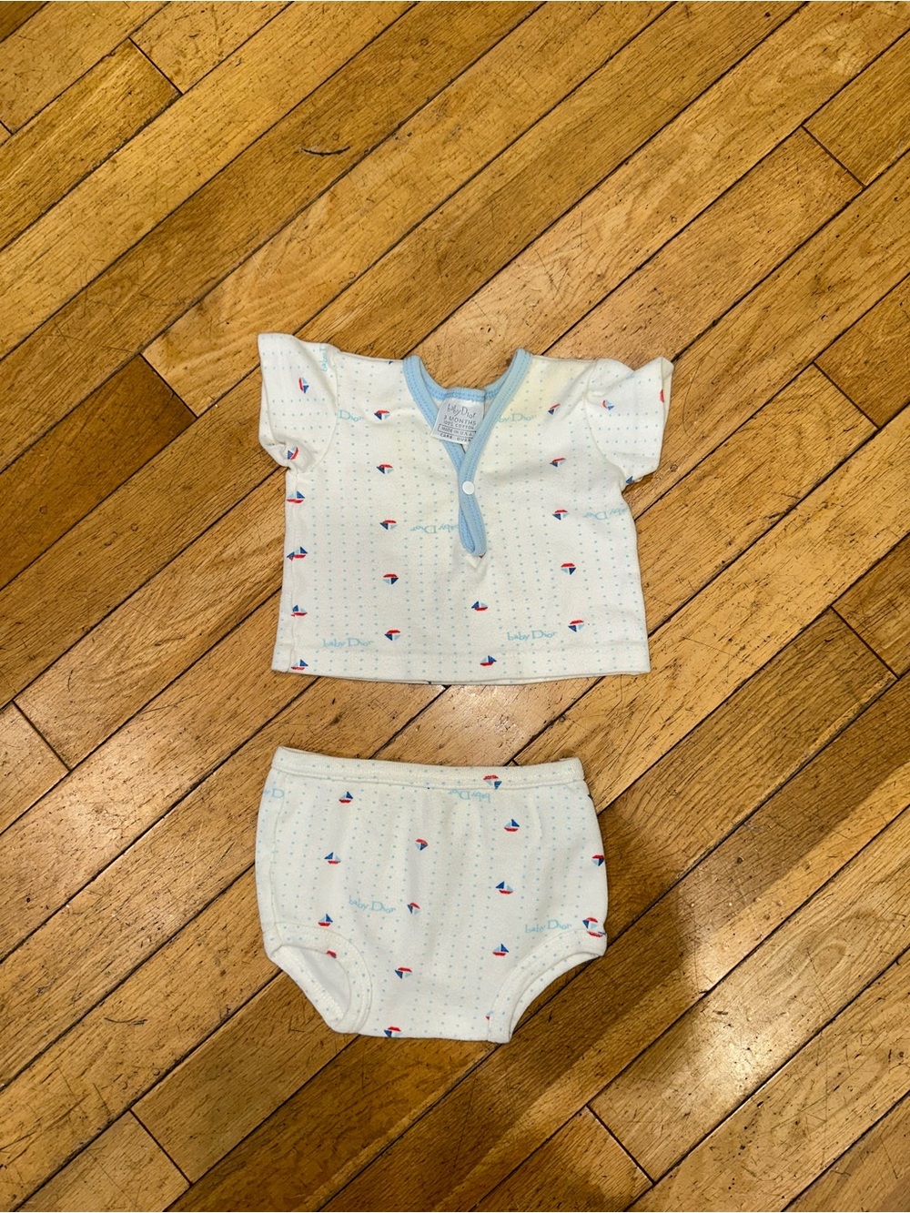 Baby Unisex Dior set short sleeve tee shirt vintage